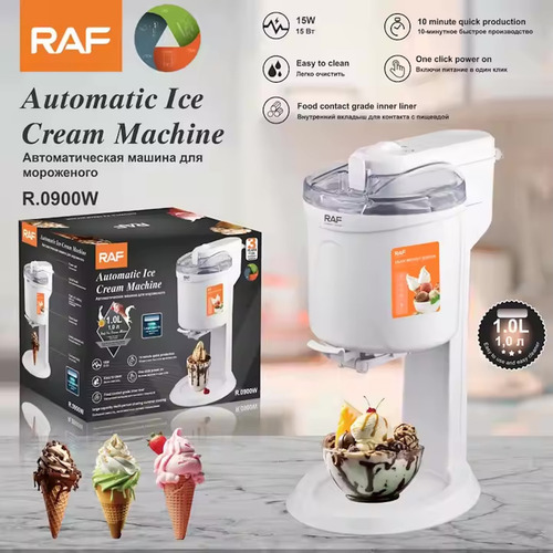 Maquina Para Hacer Helado Raf Ice Cream Machine 1.0l