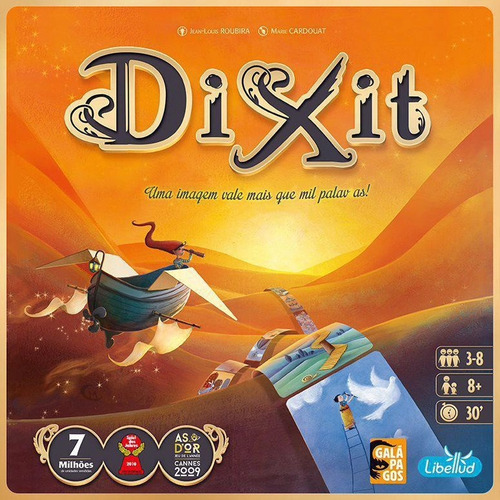 Jogo Dixit Base Boardgame Galápagos Jogos Português Libellud (Usado)