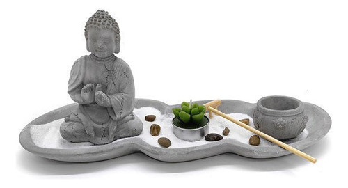 Jardín Zen Con Estatuilla