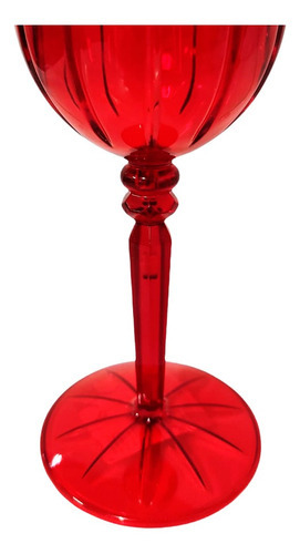 Kit de jarras acrílicas Liv de 1,6 l y 2 copas de agua o vino Liv de 275 ml, color rojo