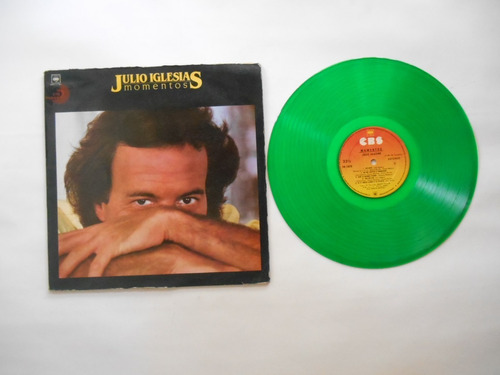 Lp Vinilo Julio Iglesias Momentos Edición Verde Colombia1982