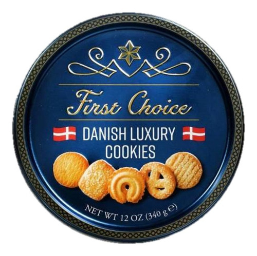Galletas Navideñas Danesas First Choice Danish Cookies X 12u