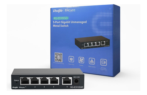 Kit Access Point Wifi + Switch N/a Gigabit 5 Puertos Ruijie