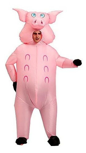 Disfraz Hombre - Disfraz De Cerdo Inflable Para Adulto, Disf