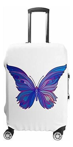 Maleta - Kuizee Luggage Cover Suit  Cover Purple Butter