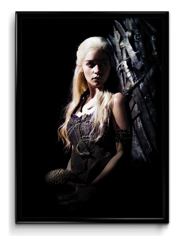 Cuadro Got Daenerys Targaryen 35x50 (marco+lámina+vidrio)