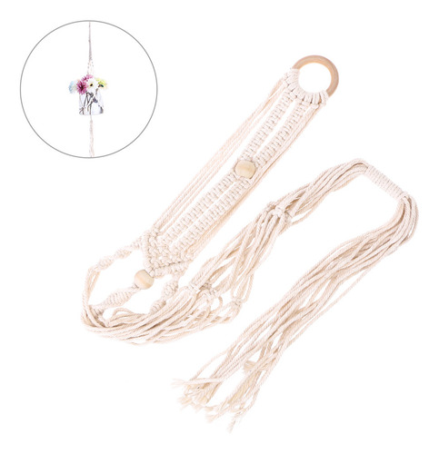Delicado Colgador De Macramé Para Colgar Macetas De Pared, C