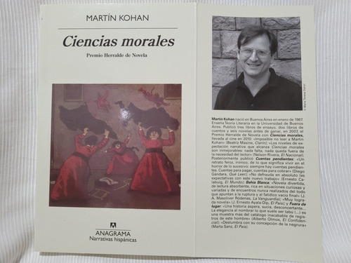 Imagen 4 de 6 de Ciencias Morales Martin Kohan Anagrama Narrativas Hispanicas