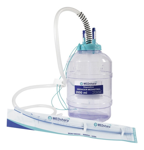 Kit Mediastinal (1000 Ml E Dreno De Tórax)