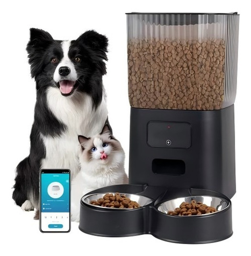 Dispensador Automático Alimentos Para Mascotas Doble Robot