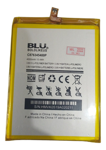Bateria Blu G8 5400p (1961)