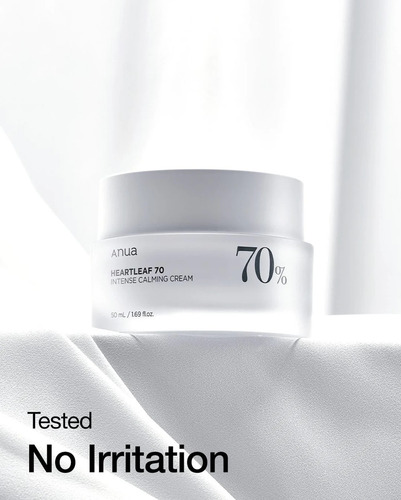 Anua Heartleaf 70 Intense Calming Cream Calma, Hidrata Piel Todo Tipo De Piel Día