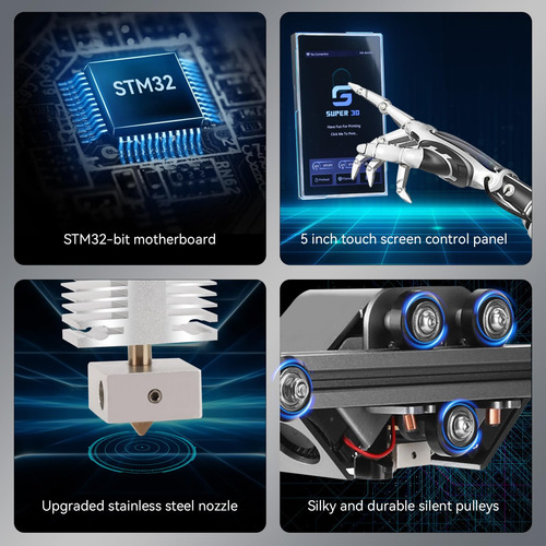 Impresora 3d Super3d A3 Wifi Nivelación Automática Mmg