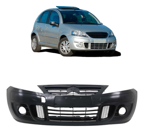 Parachoque Dianteiro Citroen C3 2008 A 2013 Com Furo