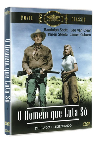 O Homem Que Luta Só - DVD - Randolph Scott - James Coburn - Lee Van Cleef