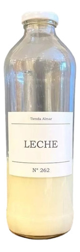 Botella Lechera / Juguera De Vidrio 1 Lt Con Etiqueta Deco! 