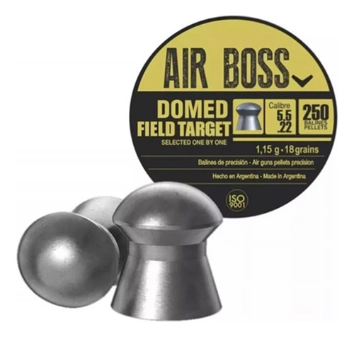 Lata 500 Unid.postones Domed Field Target Air Boss-5,5 Mm.