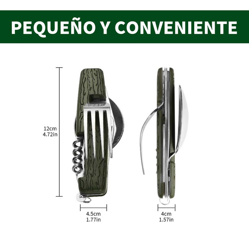 Cuchillo Y Tenedor Multiusos Para Acampar Al Aire Libre