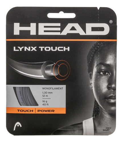Conjunto De Cordas Head Lynx Touch (17-1,25 Mm), Preto Trans
