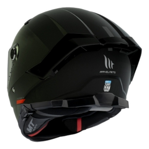 Imagen 2 de 6 de Casco Mt Thunder 4 Sv Negro Mate