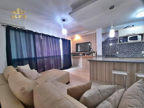 Imagem 1 de 14 de Flat À Venda Na Praia Das Pitangueiras, 1 Dormitório, 2 Vagas. - Fl0004