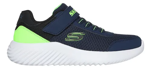 Skechers Tenis Bounder Azul-blanco Niños 403908lnvlm