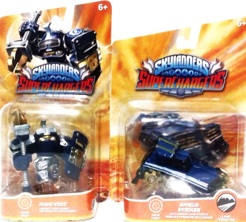 Skylander Superchargr High Volt+ Shield Striker Nuevos