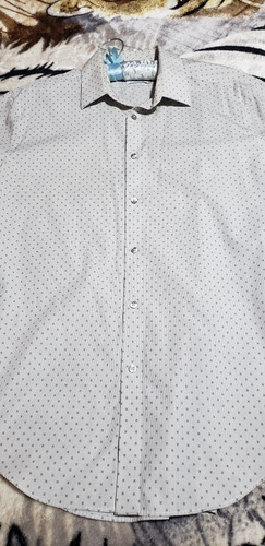 Camisa Calvin Klein Como Nueva Talle 32/33 Color Claro 