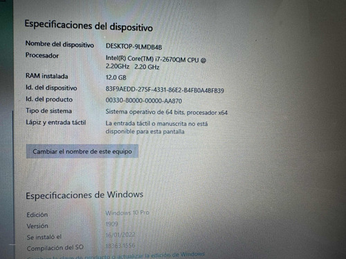 Laptop Hp Srs Roja