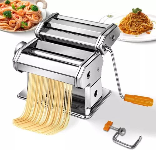 Maquina Pasta Acero Inoxidable Hogar Restaurante 7 Ajustes