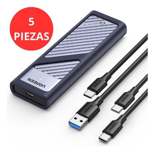 5 Pz Case Ugreen M.2 Nvme/sata 10gbps Usb C, Usb 3.2 Gen 2 