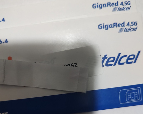 5 Chips Telcel Activados (Usado)