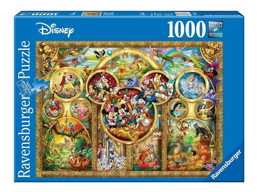 PUZZLE WALT DISNEY 1000 PIEZAS RAVENSBURGER 15266 LOS TEMAS MAS BONITOS  DISNEY