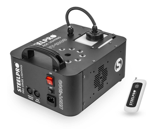 Imagen 2 de 7 de Maquina De Humo 1000w C/leds Steelpro Shot1000 Tiro Vertical