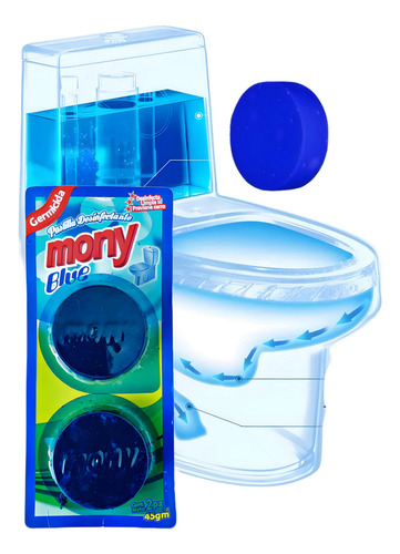 Doblepack Pastilla Azul Desinfectante Para Baño Wc (3 Pzs)