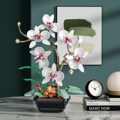 Set De Construcción Botanicals Con Flores De Orquídea, Plant