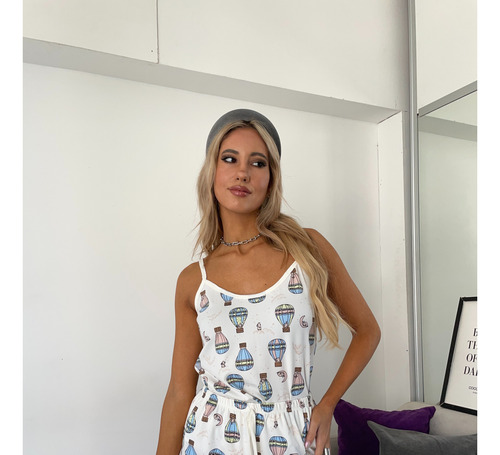 Pijama Mujer Verano Conjunto Bretel Musculosa Short Premium