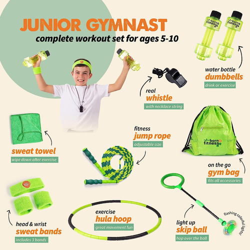 Born Toys Juego Completo De Equipo De Ejercicio Para Niños A