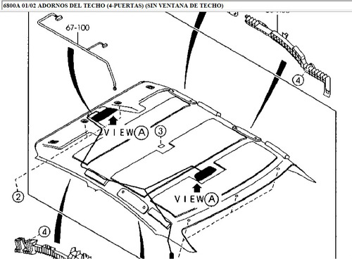 Techo Interior Mazda 6 Año 2002-2005