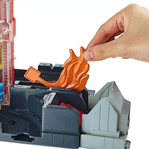Estación de bomberos Hotwheels City Pista Super Mattel Gjl06