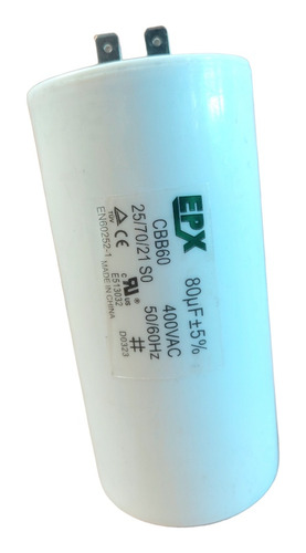 Capacitor  De Partida Permanente  Cbb60  80uf X 400v Epx 