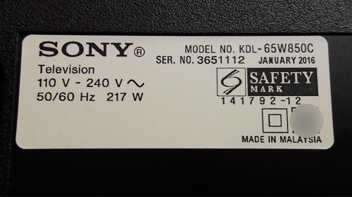 Fuente De Poder Sony Kdl-65w850c Pslf241401a (Usado)