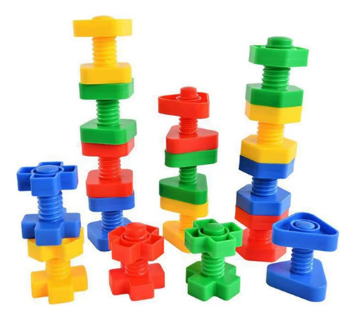 Juego De Tuercas Estimulación Temprana 4 Piezas