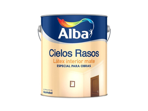 Pintura Latex Alba Cielos Rasos Standard 10 Lt Miguel