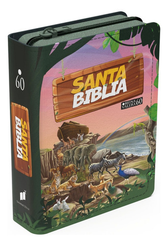 Biblia Rvr 1960 - Tamaño Bolsillo - Niños: Con Cierre, Letra 8.5 Puntos, De Mosgo. Editorial Portavoz, Tapa Blanda En Español, 2024