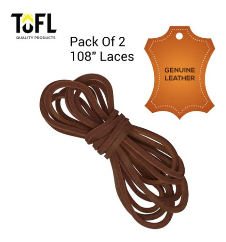 Cordones Para Botas De Cuero Estilo Maderero Tofl | 108 PuLG