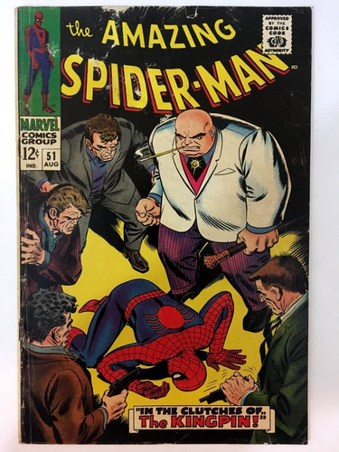 Amazing Spiderman #51 Marvel Comics 1967 Stan Lee Kingpin