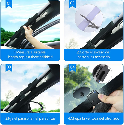 Parasol Cubre Sol Retráctil Para Parabrisas Auto O Camioneta