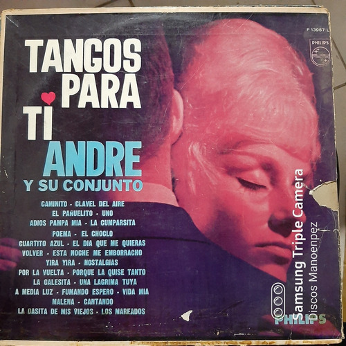 Vinilo Andre Y Su Conjunto Tangos Para Ti A T4