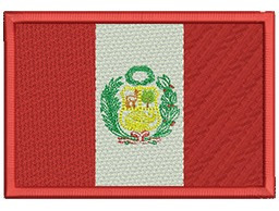 534 Parche Bordado Bandera De Perú